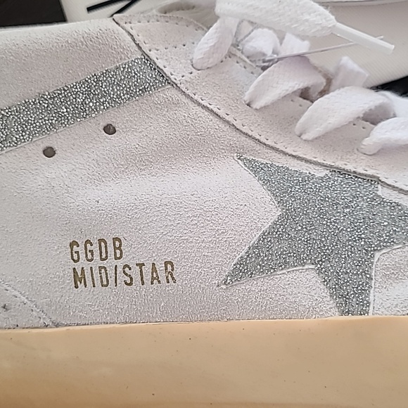NWT Golden Goose Midstar Wingtip Sneakers with Swarovski Crystals - Picture 11 of 13